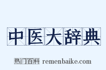 中医大辞典是什么意思的图片